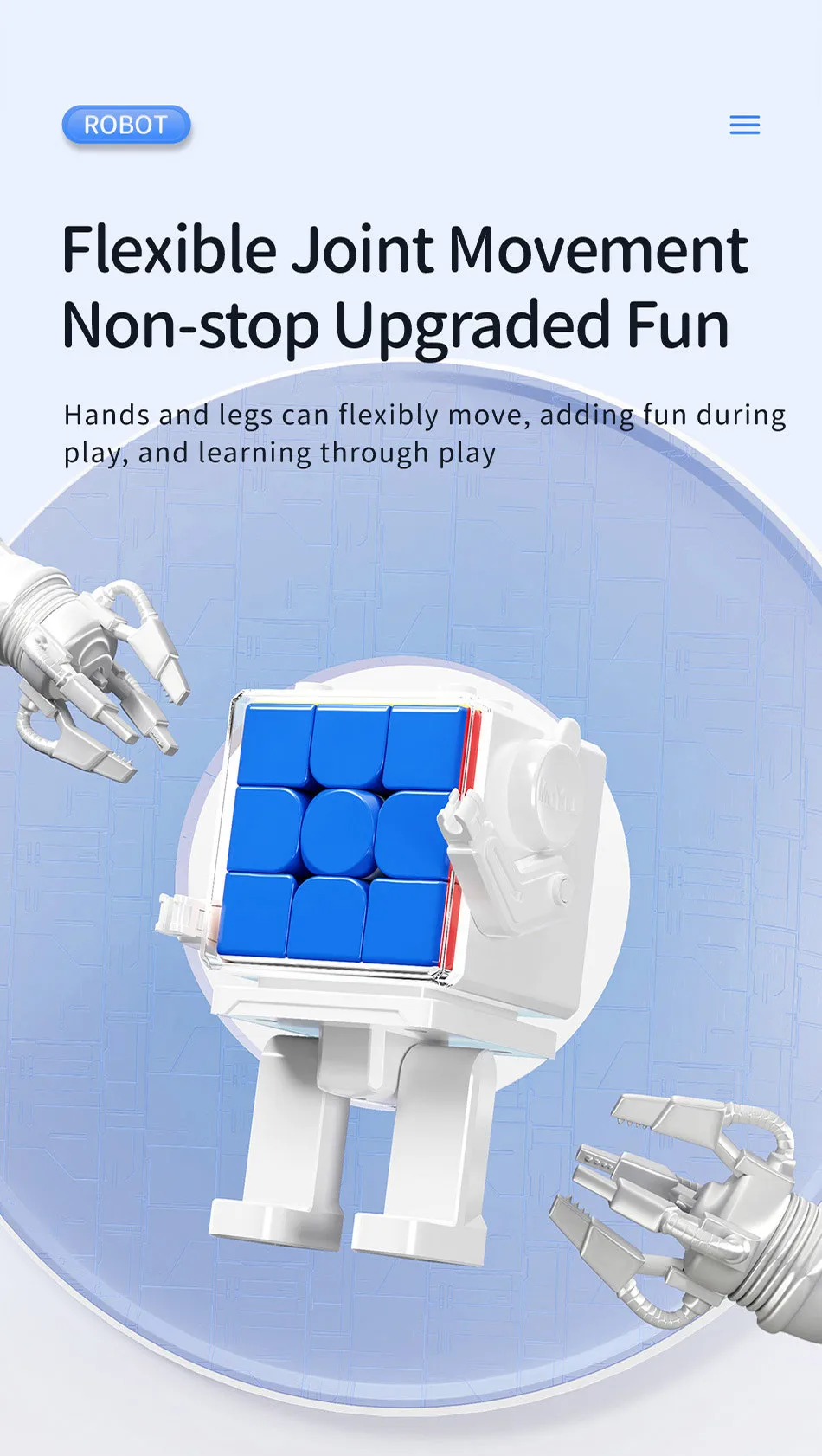 Moyu Meilong Zauberwürfel Roboter 2x2 3x3 4x4 5x5 Magnetische Und KEINE-Magnetische Version Professionelle Puzzle Spielzeug Für Kinder Cubo Magico – Detail 6