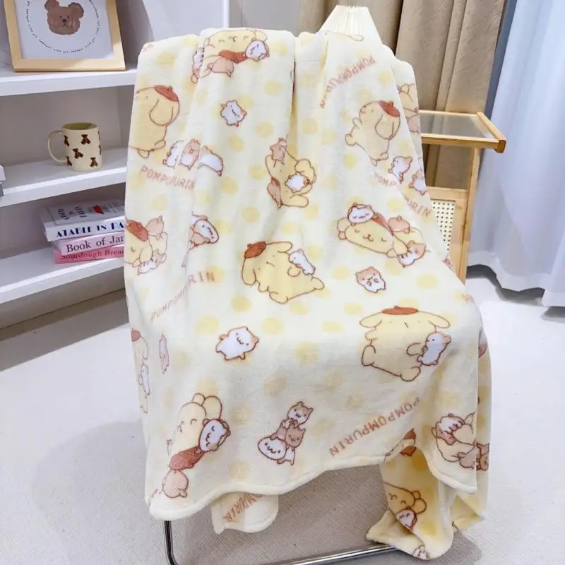 سانريوس كارتون كورومي بلدي ميلودي بطانية صغيرة أنيمي نمط مكتب المحمولة أريكة بطانية الطباعة نمط سيارة بطانية موضة لطيف
