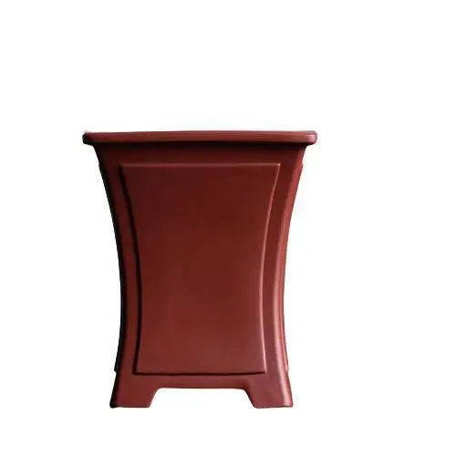 

Purple sand, flower pot, Kui basin, spring orchid pot, waist, concave surface, square.
