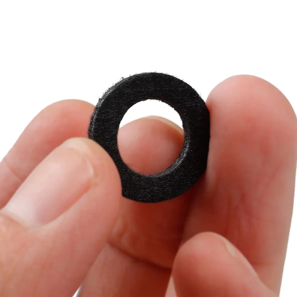 

20pcs Trumpet Key Pad Black Felt Repair Kit Valve Caps Leadpipe Fixing Musical Instrument Accessories Durable Practical Gift