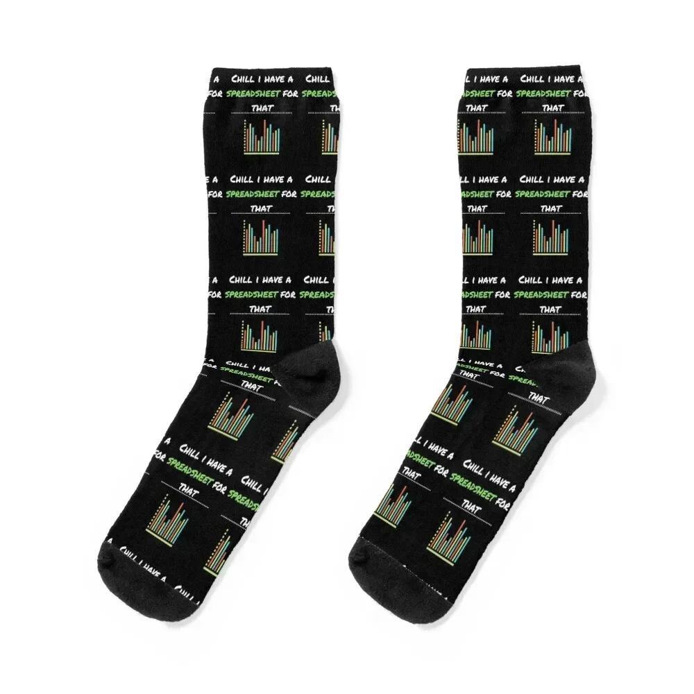 Relax i have a spreadsheet for that accounting excel errors Socks Non-slip valentine gift ideas Male Socks Women's