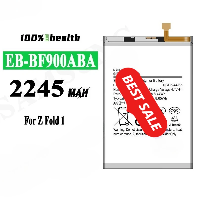 

EB-BF900ABA/BF901ABA for Samsung Z Fold 1 Phone Battery High Quality High Capacity Replacement Bateria Grade A Cell with Tools