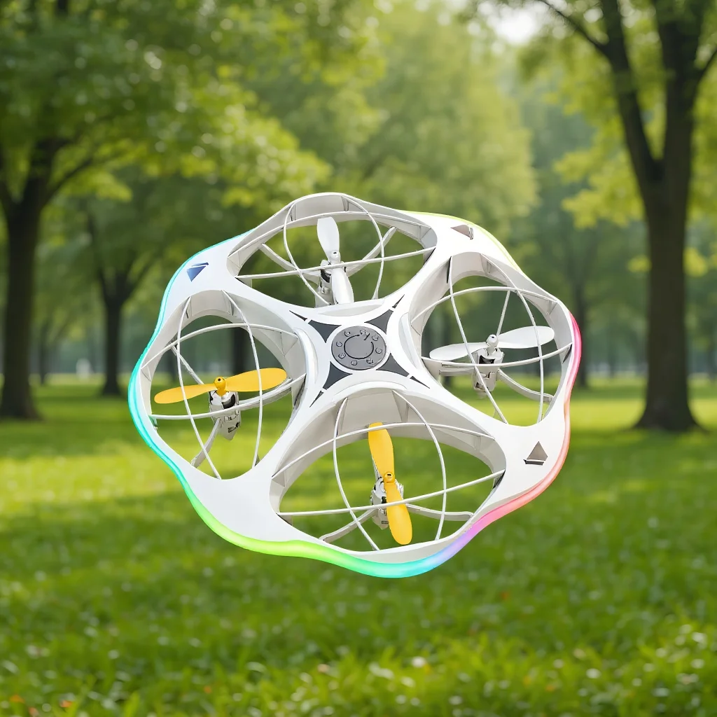 

2025 Popular Black Technology UFO Remote Control Drone with 360-Degree Obstacle Avoidance; Intelligent Hovering Flying Sauc