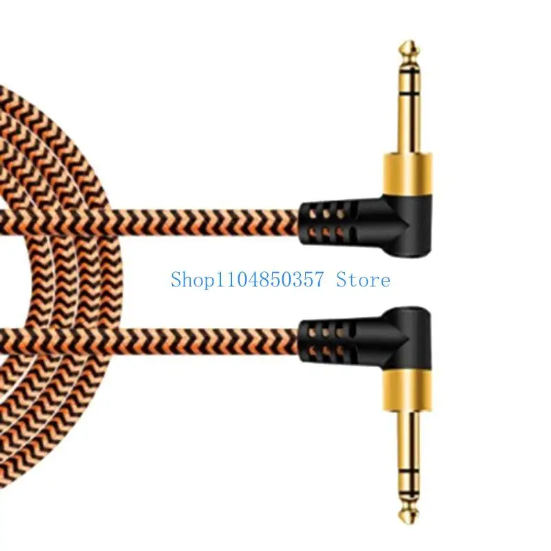 652F Amp Cable 6.35mm Jacks Instrument Cable Plugs (Male to Male) for Guitar, Keyboards, and Sound Mixing