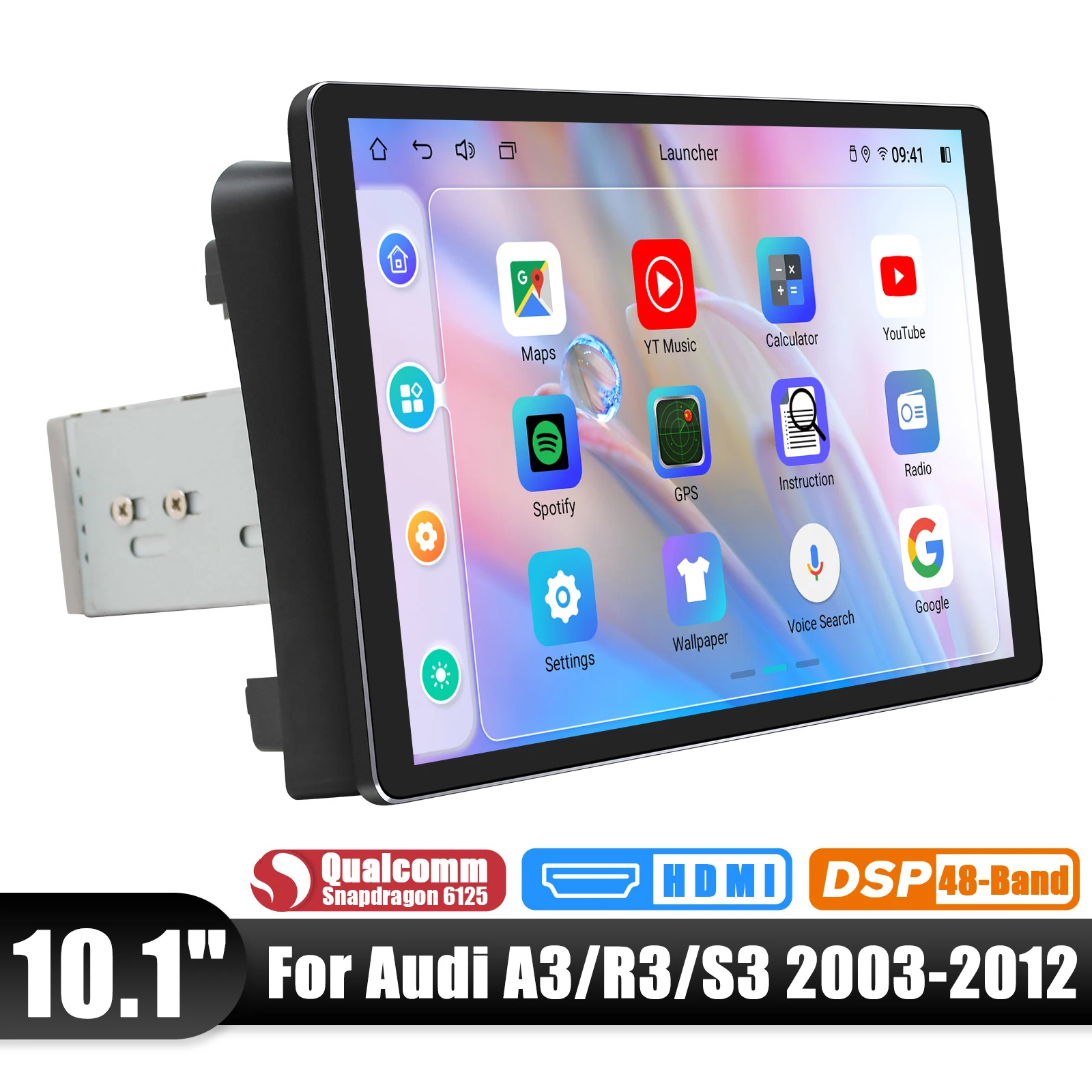 JOYING Upgrade Car Radio Stereo Car Music System For Audi A3 RS3 Sportback 8P S3 2003-2012 With 10.1Inch 1280*800 Touch Screen