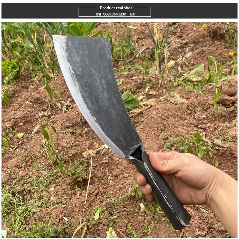 Forged Steel Axe for Cutting Coconut And Bamboo Full Steel Bend Knife Agricultural Tools for Chopping Wood And Trees view 4