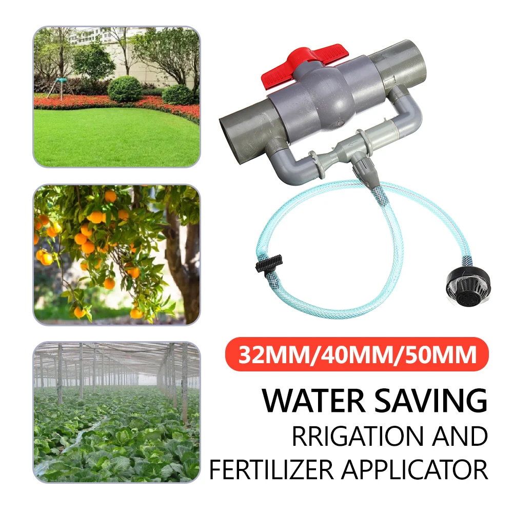 

Agriculture Irrigation Venturi Fertilizer Injector Set Filter Water Tube Device Watering Kit Female Thread Irrigation 32/40/50mm