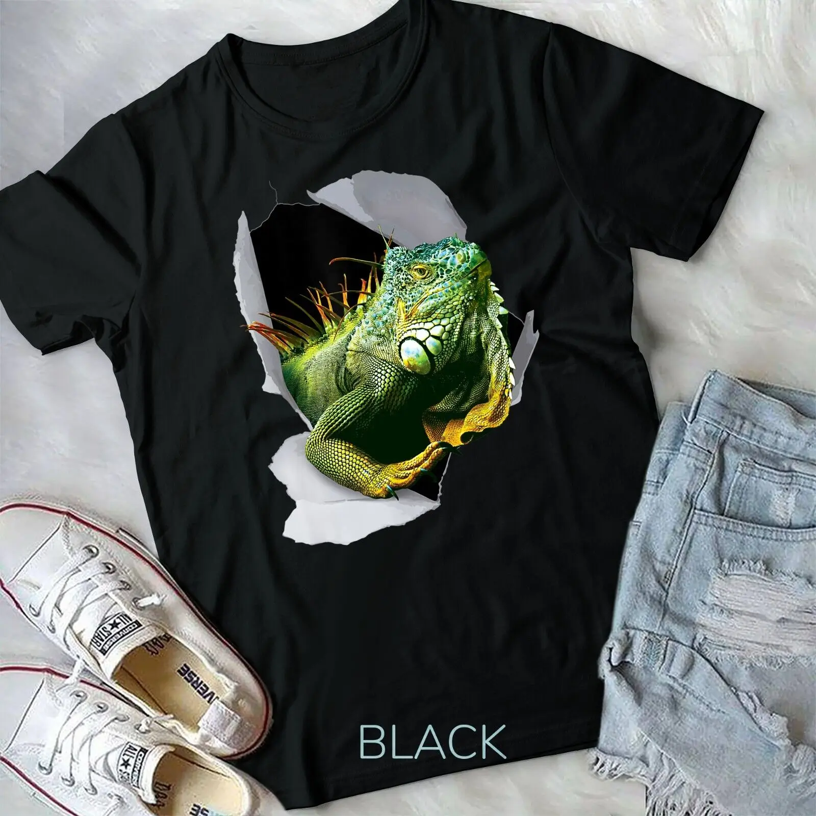 Iguana Tshirt, Funny Lizard Tshirt, Reptile Lover Unisex T-shirt