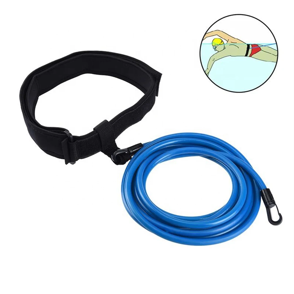 

1 set 1 Set Swimming Resistance Belt Set Durable Portable Swim Resistance Band For Pool Exercise Fitness Toning Adults Blue