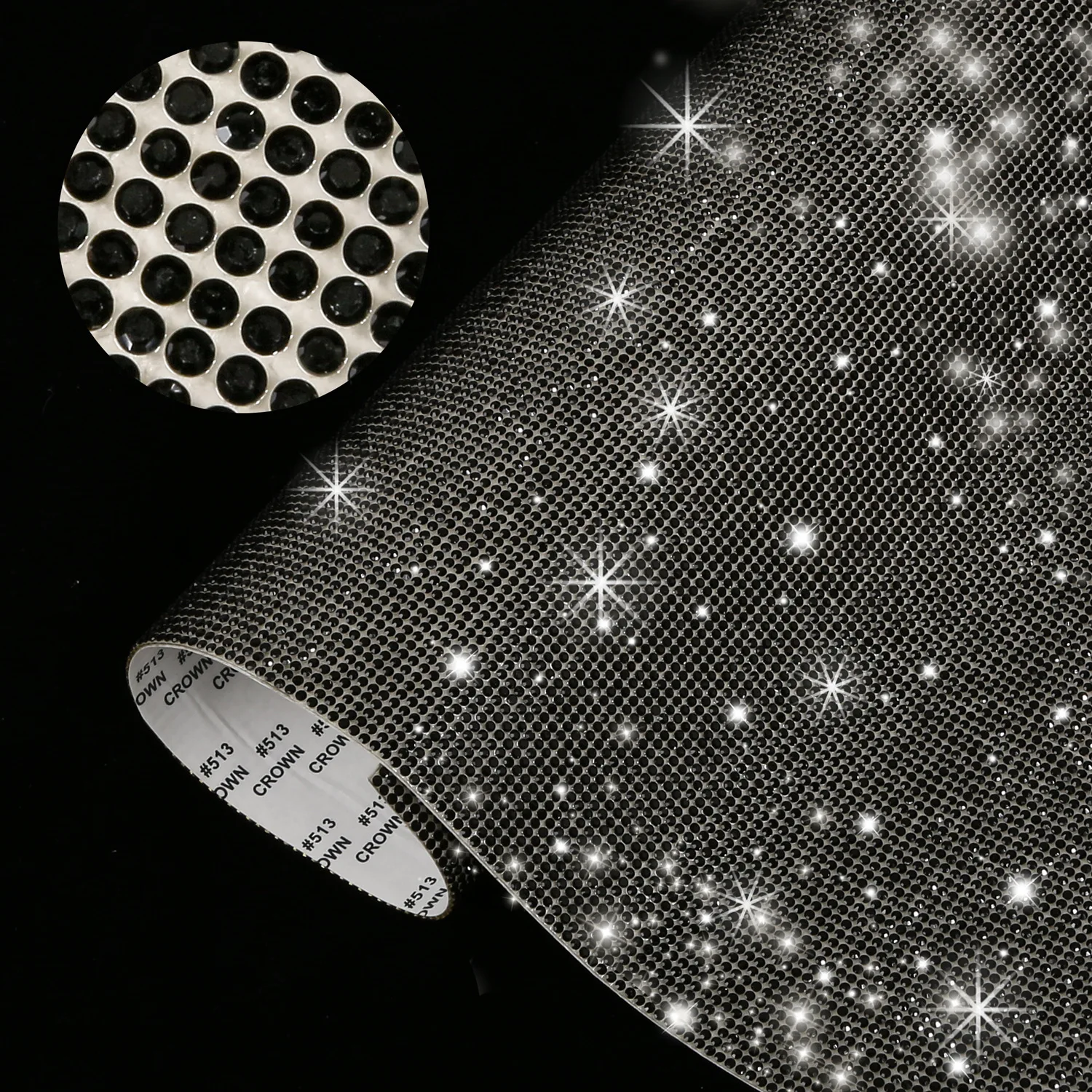 Car Phone Decoration 12x20cm Arts And Crafts Accessories Crystal Rhinestone Sticker 6 Colors Diy Crafts Supplies For Party