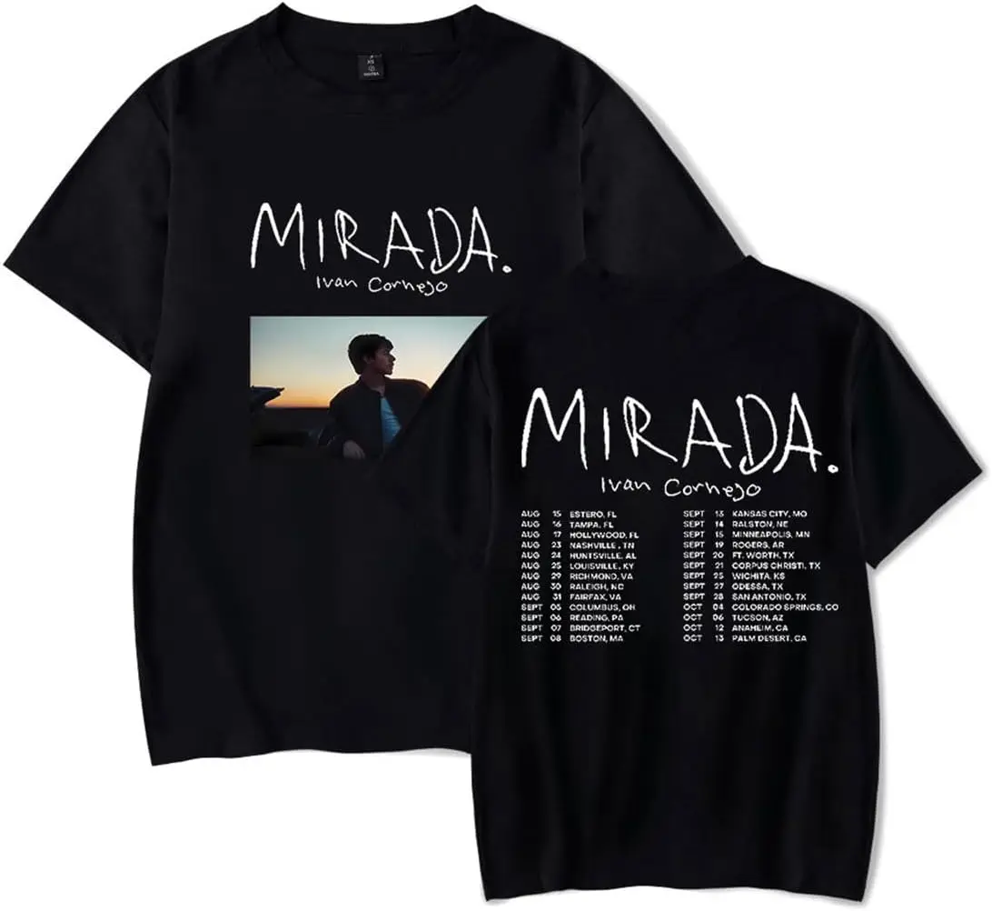 Ivan Cornejo Mirada Tour 2024 T-Shirt Fashion Short Sleeve Unisex Crewneck Hip Hop Tee Shirt