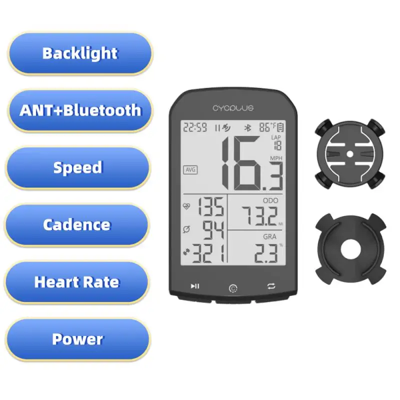 Wireless Bicycle Computer LCD Digital Cycling Computer Speedometer Backlight Bike Speed Odometer Bike Accessories