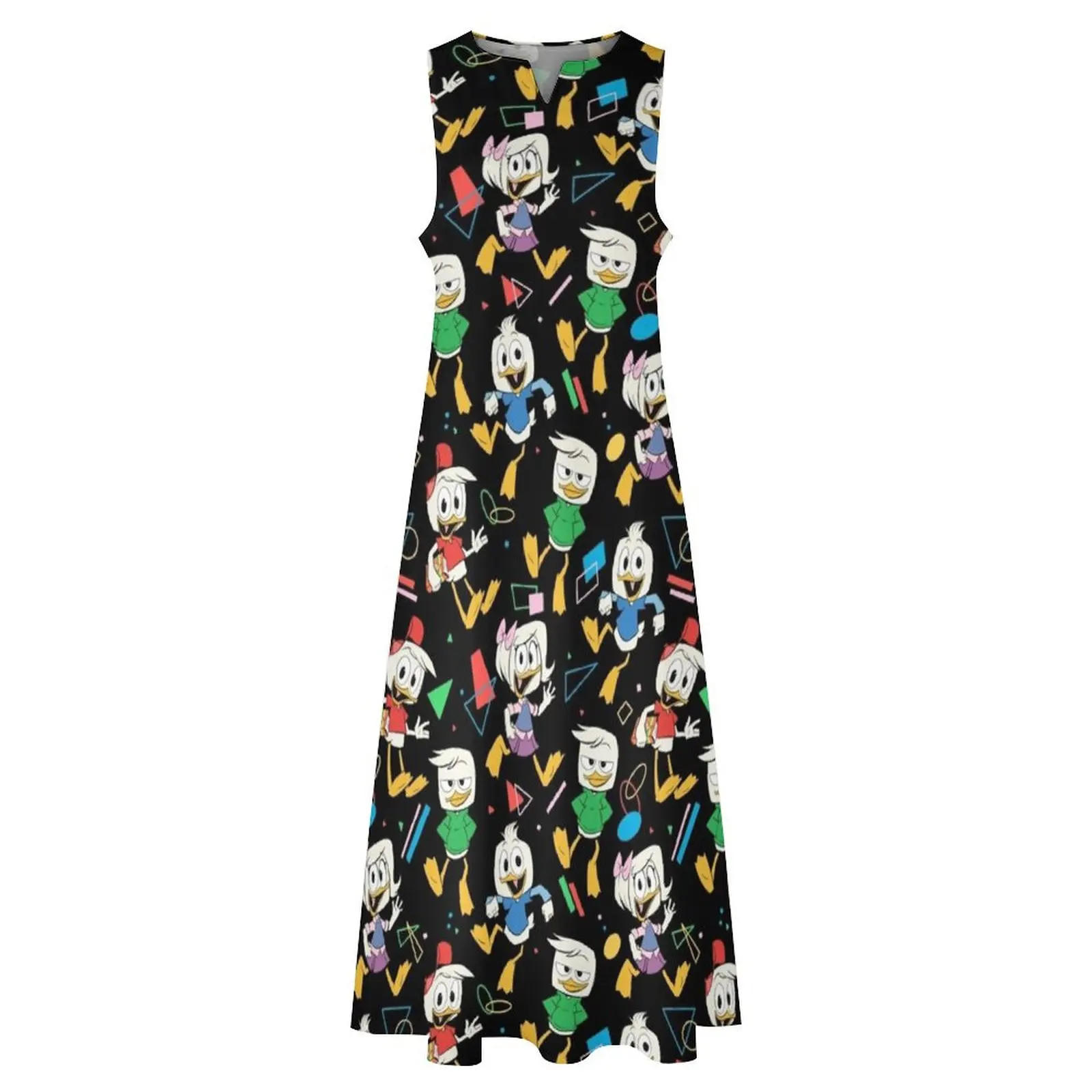 80s Ducks Long Dress Dress women chic and elegant evening dress