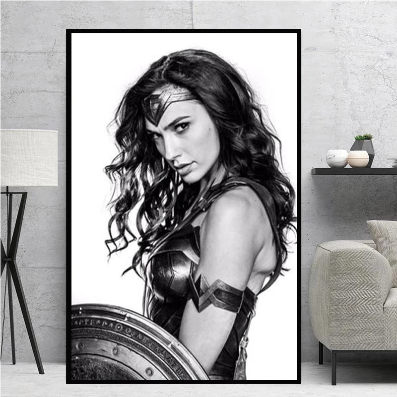 Classic Movie Gal Gadot, Wonder-Woman Posters Canvas Painting HD Print Modern Wall Art Pictures Gifts For Living Room Home Decor