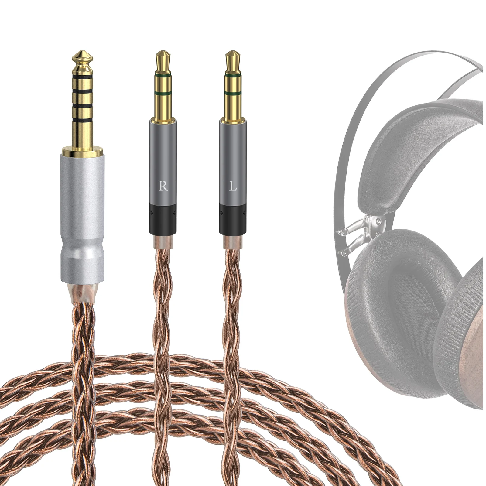 Geekria Apollo Single Crystal Copper Upgrade Audio Cable Compatible with Meze Audio 99 Classics Series, 109 PRO, LIRIC 2