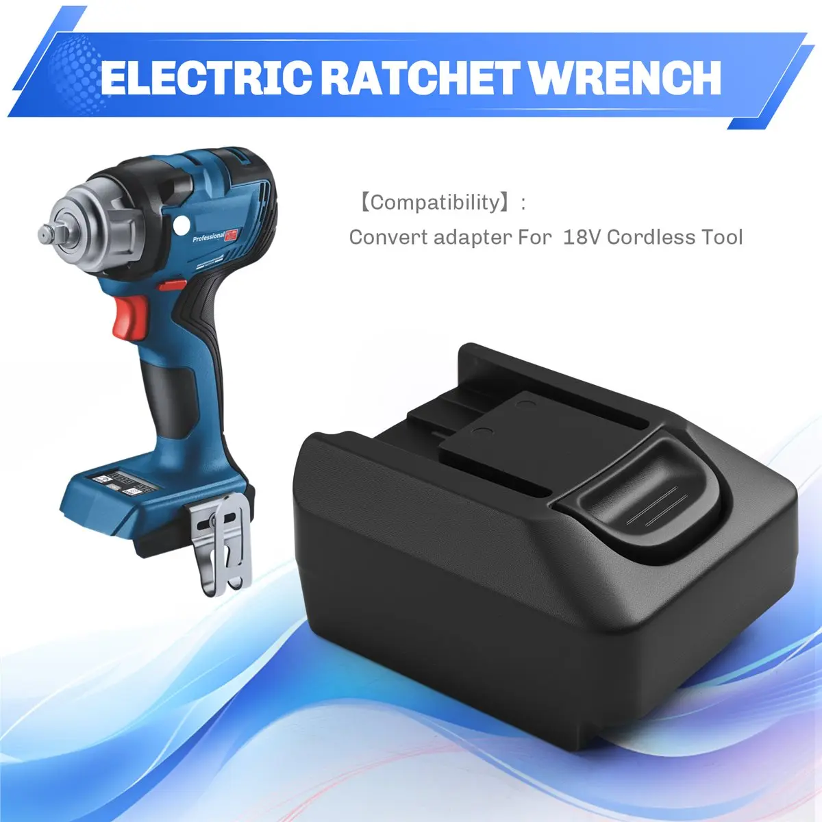AA19 Upgraded Battery Adapter Converter for Bosch to Fein 18V Cordless Tool,Power Tool Battery Converter Cordless Tool Black
