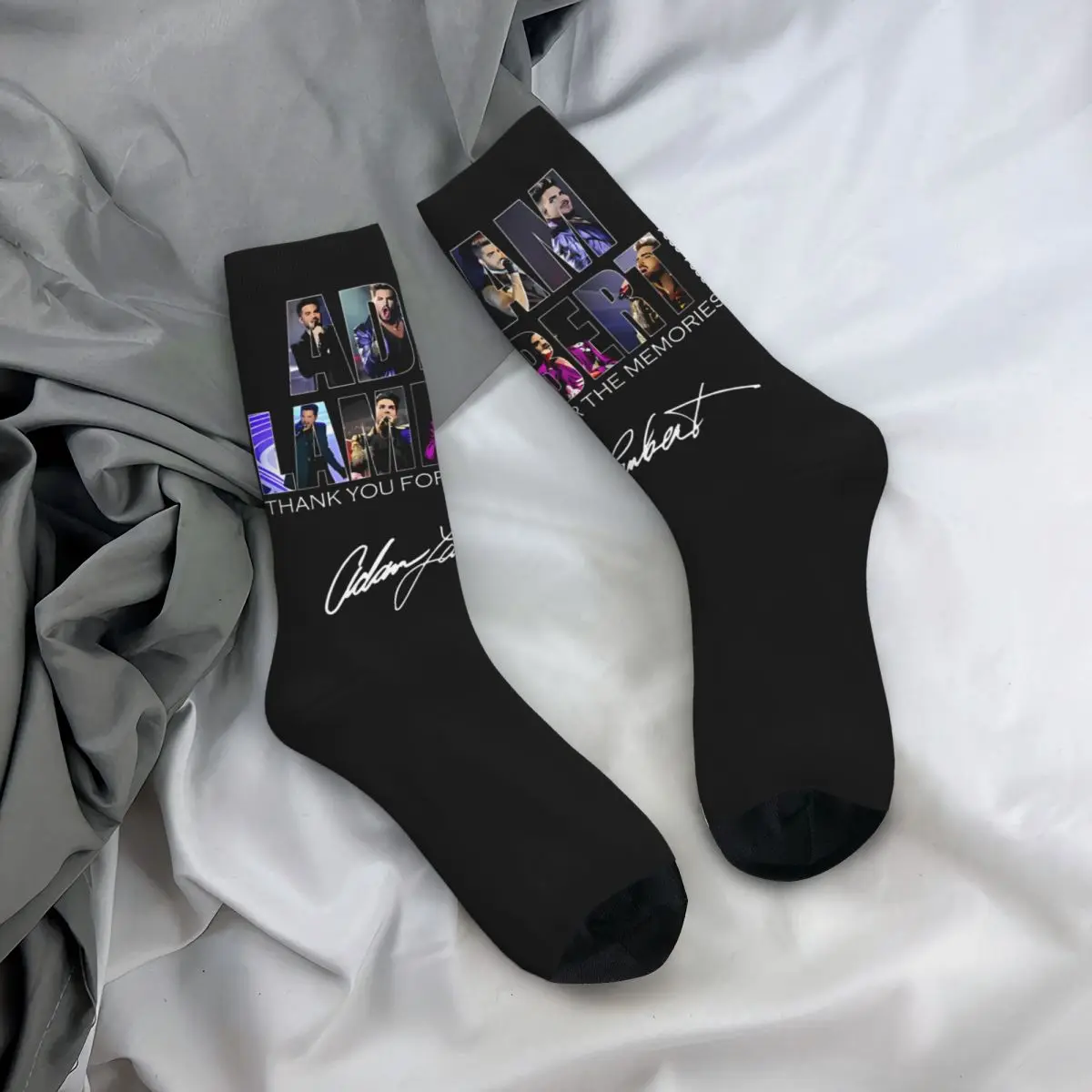 Hip Hop Retro Slick Crazy Men\'s compression Socks Unisex Adam Lambert Harajuku Pattern Printed Funny Novelty Happy Crew Sock