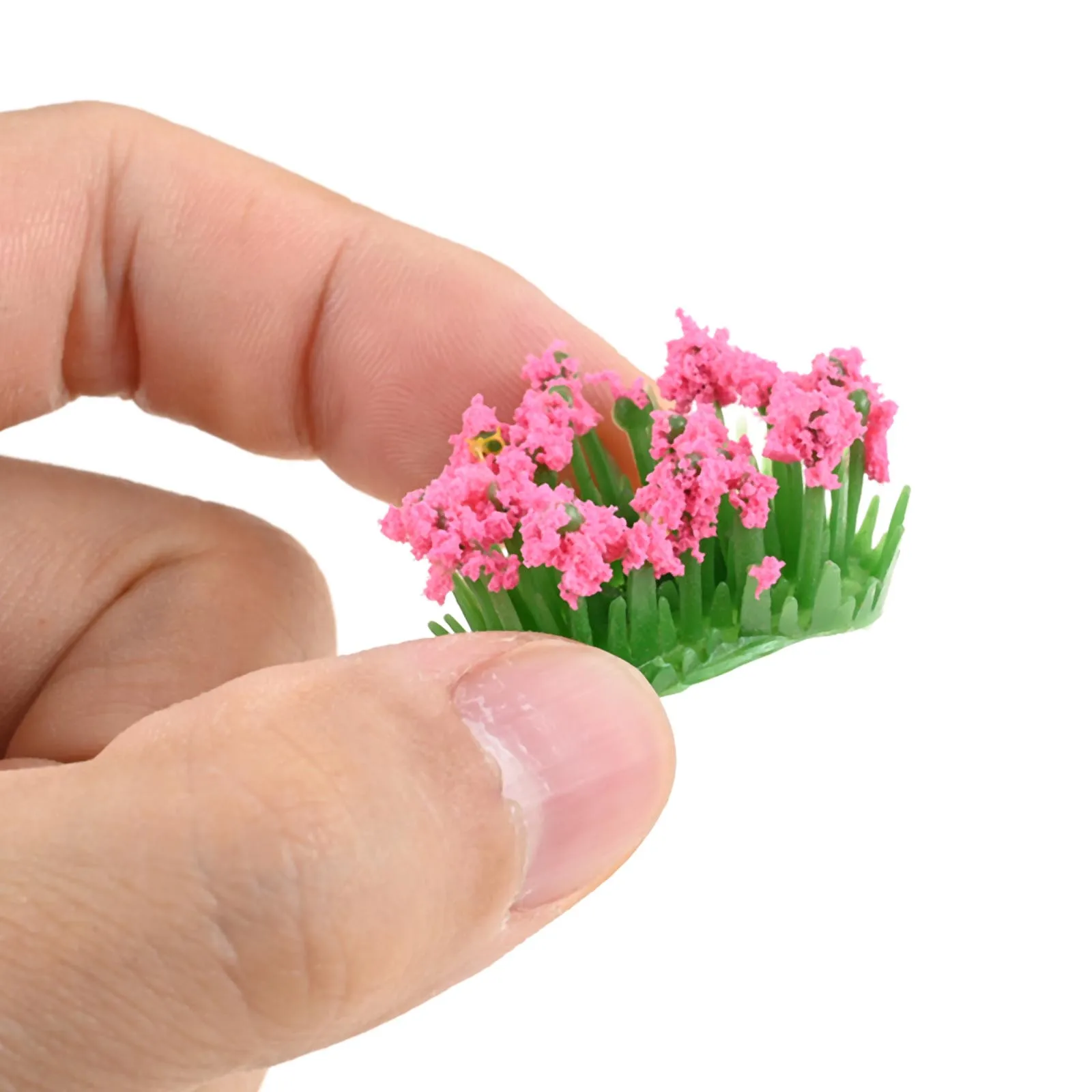 For Landscape Decoration 32Pcs Colorful Flower Clusters and 15Pcs Mixed Trees DIY Craft Making Durable and Environmentally