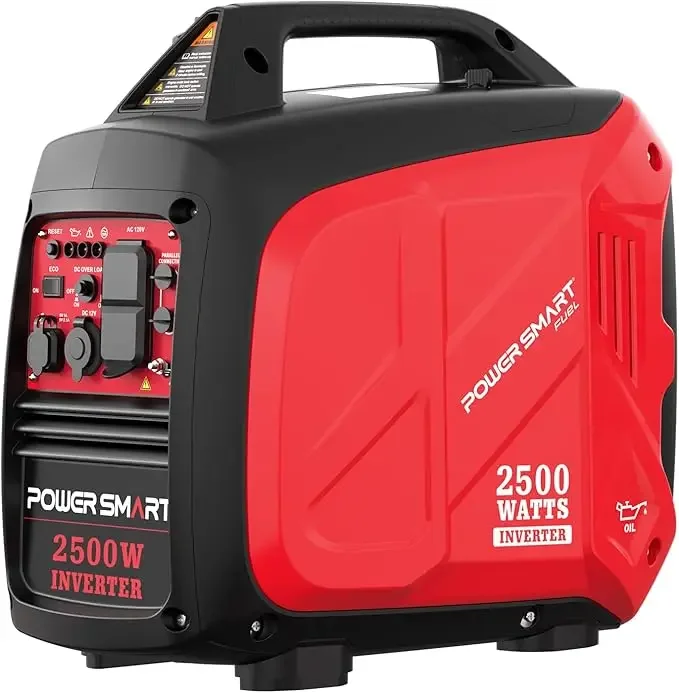 2500-Watt Gas Powered Portable Inverter Generator Super Quiet for Camping Tailgating Home Emergency Use Ultra Lightweight