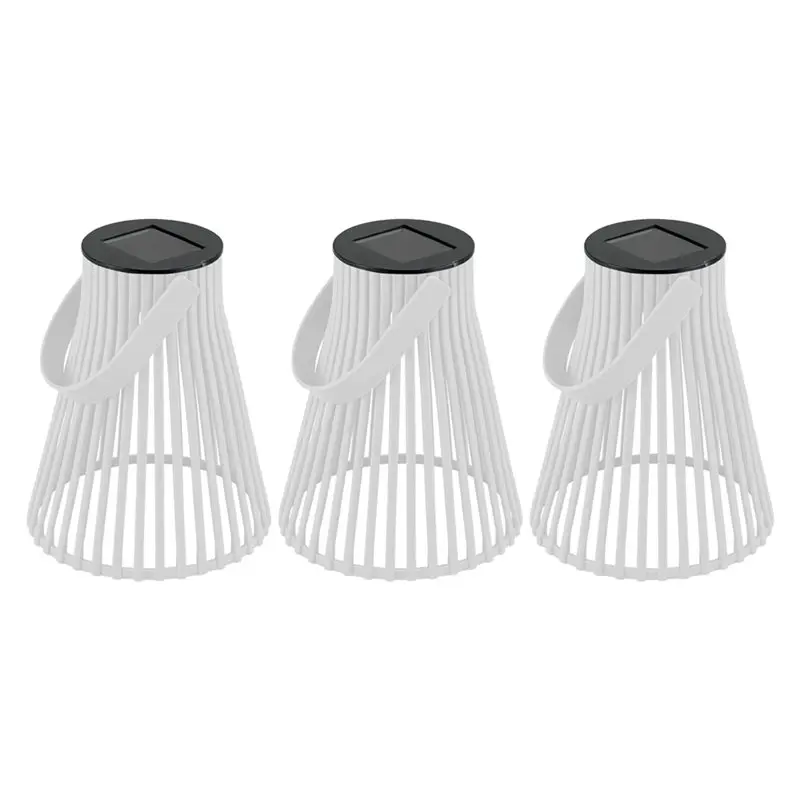 AT63-Solar Garden Lantern Automatic Switch-On, Decorative Outdoor Post Light With Scenic Effects, IP44 Waterproof White