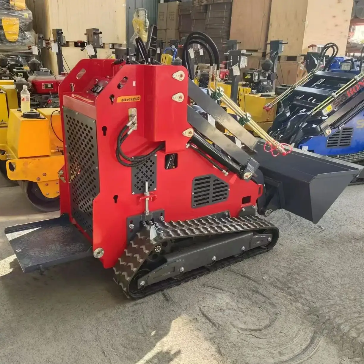 

New 430 Mini Sliding Steering Loader Bucket Hammer Crusher Wheel Drive Track Front Loader Mobile Type