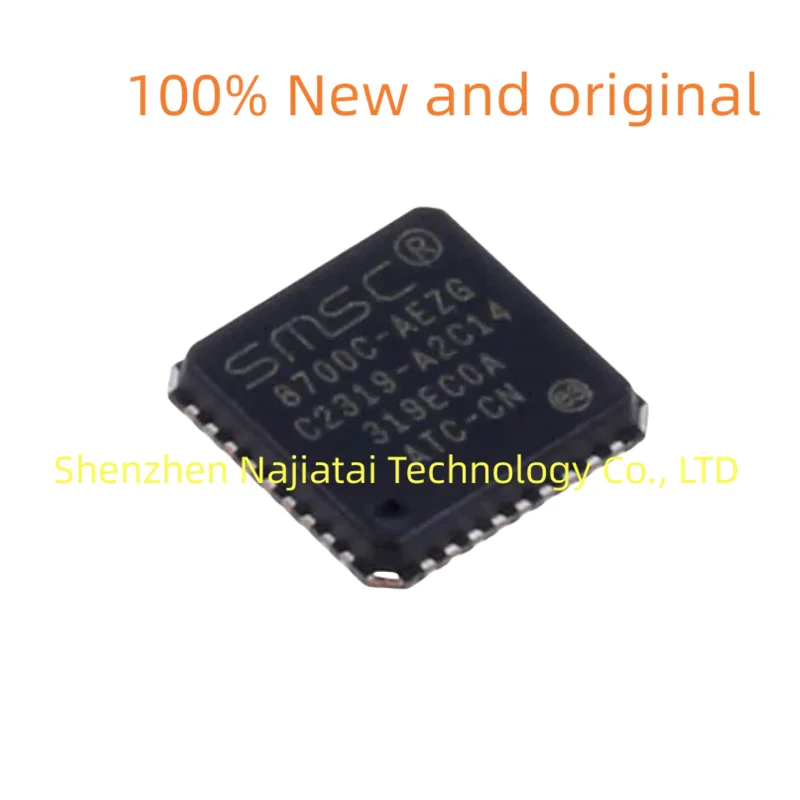 

10PCS/LOT 100% New Original LAN8700C-AEZG 8700C-AEZG LAN8700C VQFN-36 IC Chip