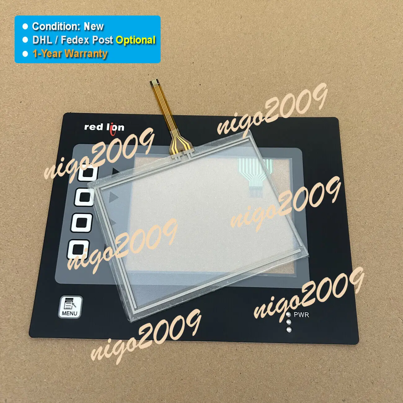 Fit for Red Lion G306 PT#:G306C000 Touch Screen Glass + Membrane Keypad