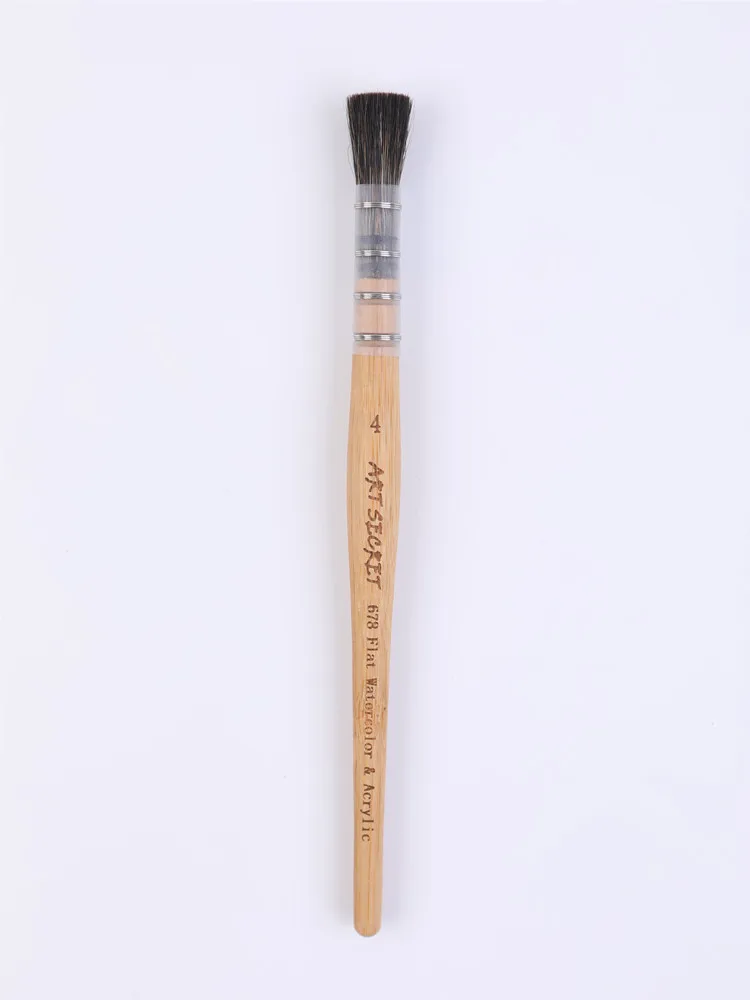 ArtSecret Hohe Grade Neue Ankunft Professionelle Aquarell Pinsel #678 3/Set Waschbären Haar Bambus Griff Gebunden Durch Edelstahl Draht – Detail 9