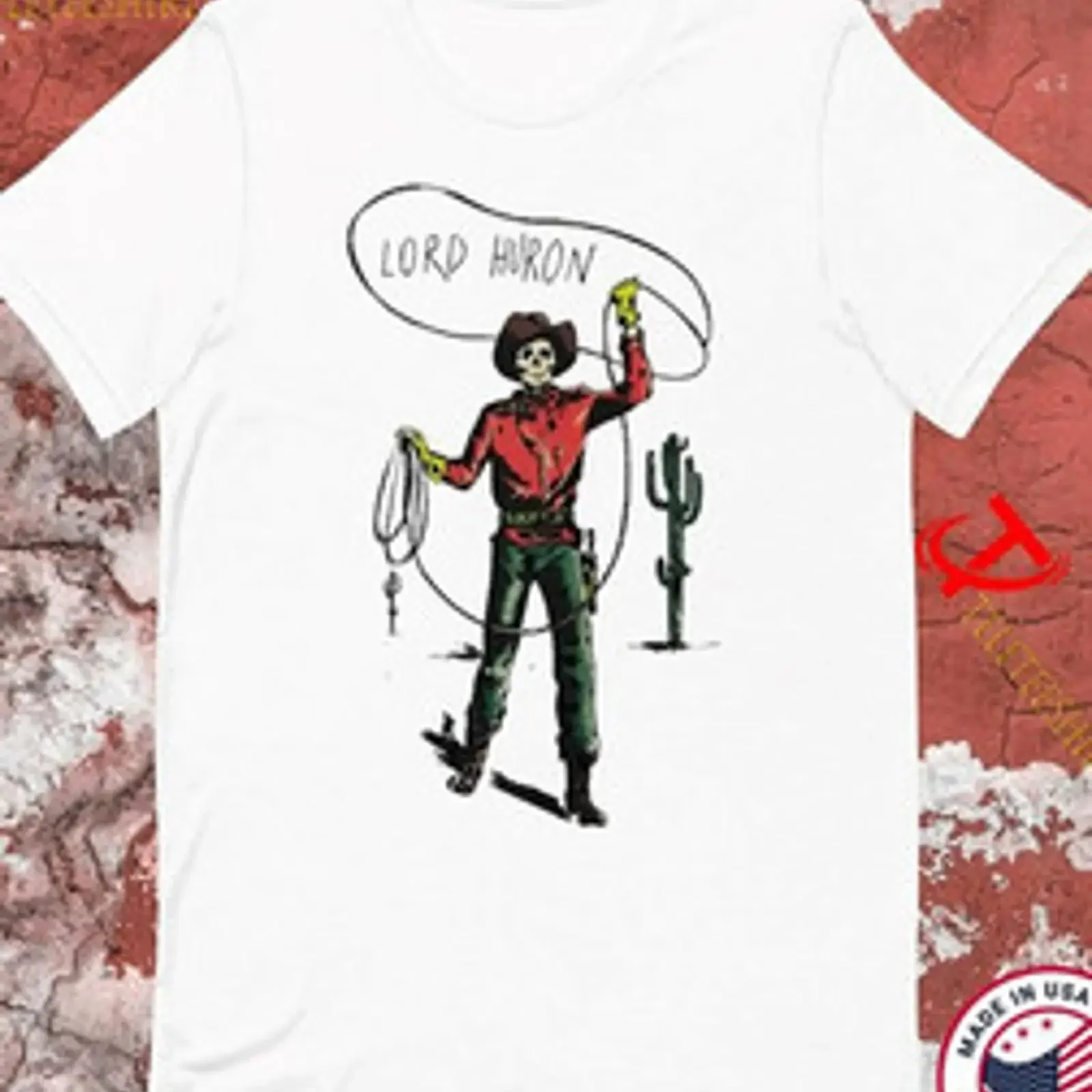 Camiseta Lord Huron Art BLANCA UNISEX Todas las tallas JN2312 vintage Lavada Cómoda Unisex Suave Transpirable Versátil