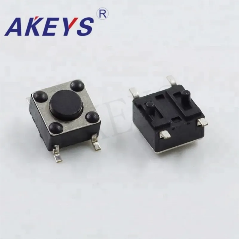10PCS TS-D004 Momentary Tactile Switch 4 Pin SMD With Fixed Column For PCB