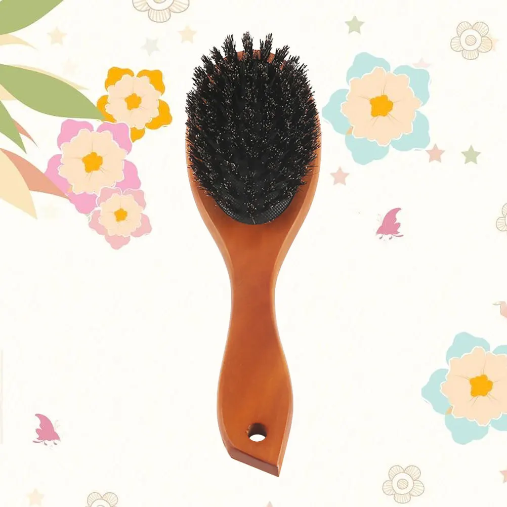 

2 шт., щетки для волос с щетиной, ручка из натурального дерева, изогнутая массажная расческа для кожи головы, легкая портативная расческа для ухода за вьющимися волосами, путешествий