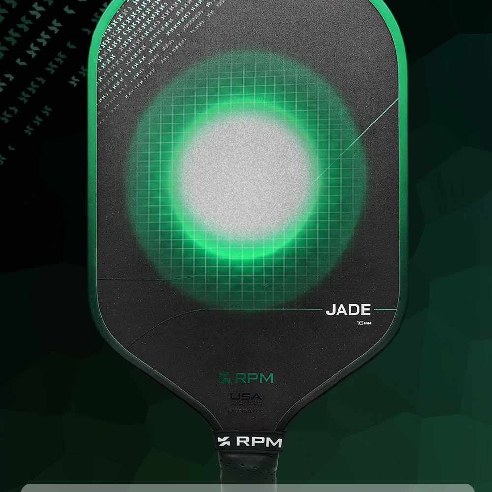 RPM Jade Thermogeformter Pickleball-Schläger mit Karborund-Oberfläche und MPP-Schaumkern für Verbesserten Spin, Geeignet für Fortgeschrittene Spieler – Detail 4