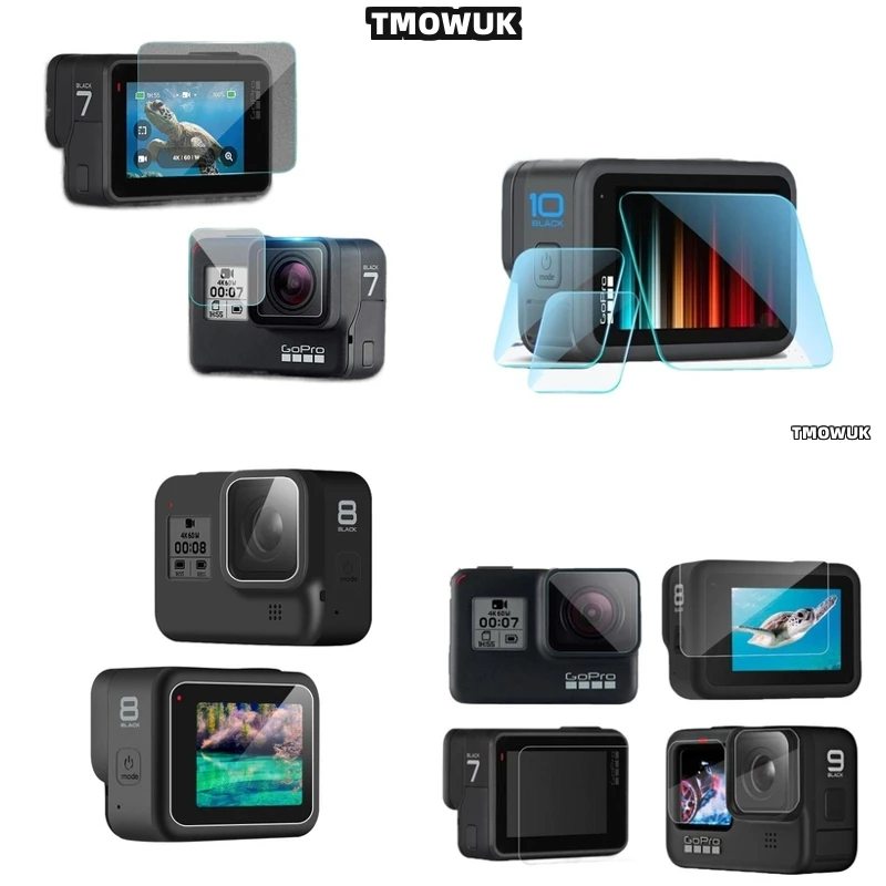 

For GoPro Hero12 11 10 9 Privacy First Screen Protector - 9H Tempered Glass Anti-Scratch Full Coverage With Anti-Glare & Anti-Ye