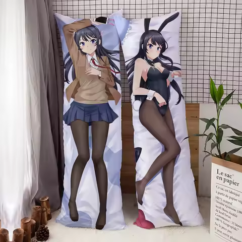 Anime Dakimakura Rascal Does Not Dream of Bunny Girl Senpai Mai Sakurajima Hugging Body Pillow Case Pillow Cover 150cm
