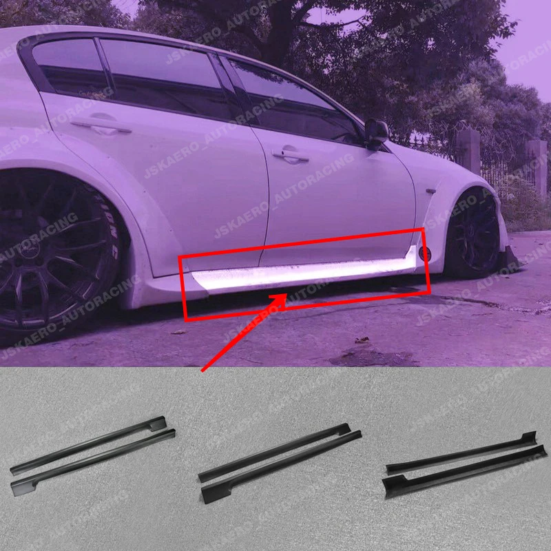 

For Infiniti G37 4Door Wide BodyKit Side Skirts Extension FRP Unpainted car BodyKits