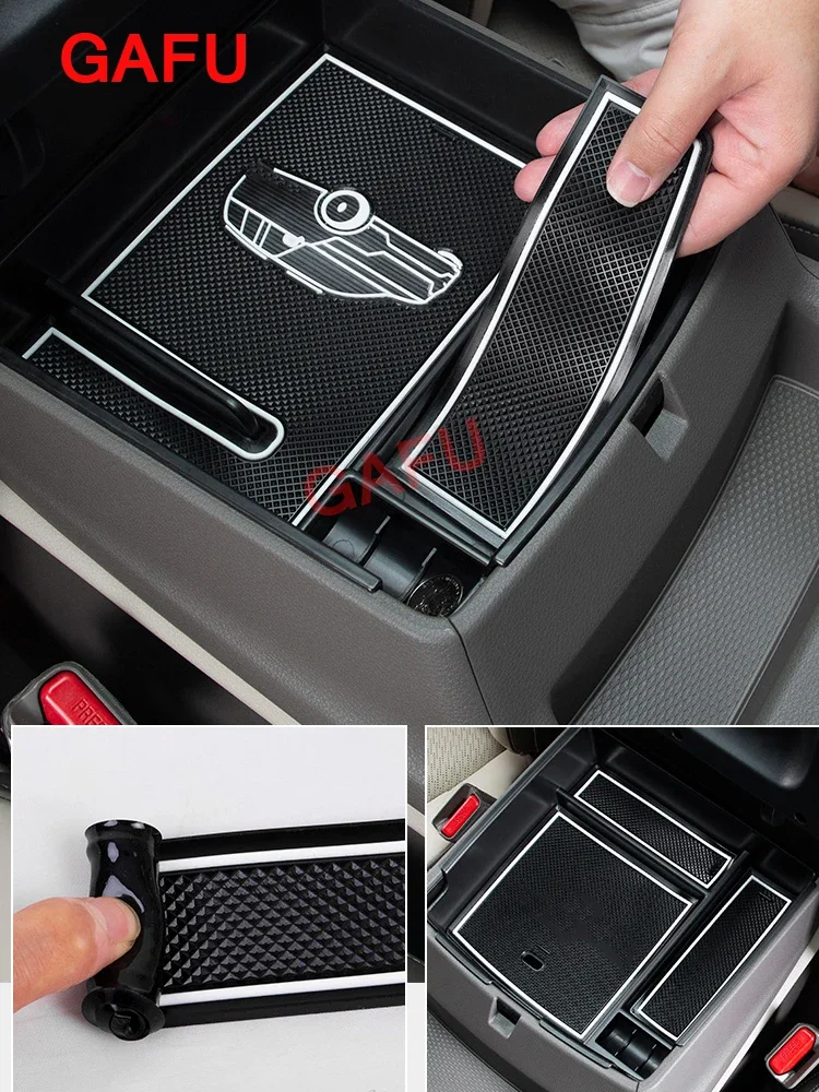 For Kia Carnival Sedona KA4 2021 2022 Center Console  Armrest Storage Box Organizer Container Holder Tray Interior Accessories