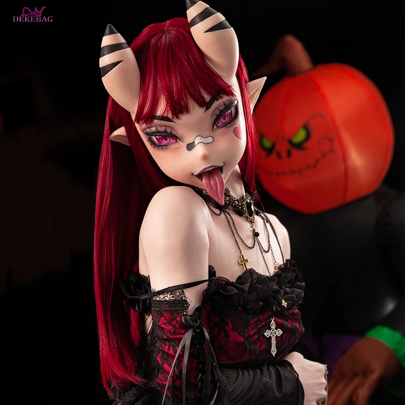DEKEBAG Silicone Sex Doll for Man 148cm Gamelady Cosplay Japanese Anime Lifelike Sex Toys 2 Holes Vagina Anals Jelly Breasts