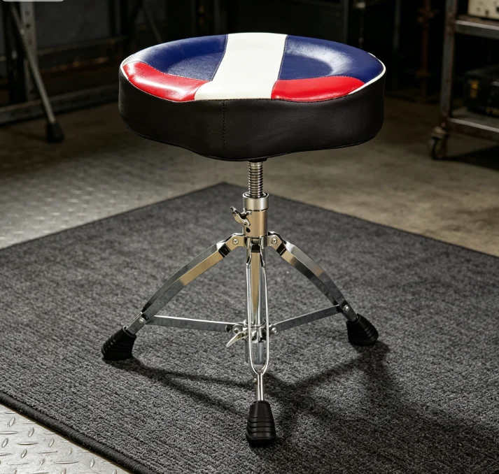 Saddle Style Drum Throne Stool for Adults and Kids for Home Practice Band Rehearsal Performance Percussion Accessory