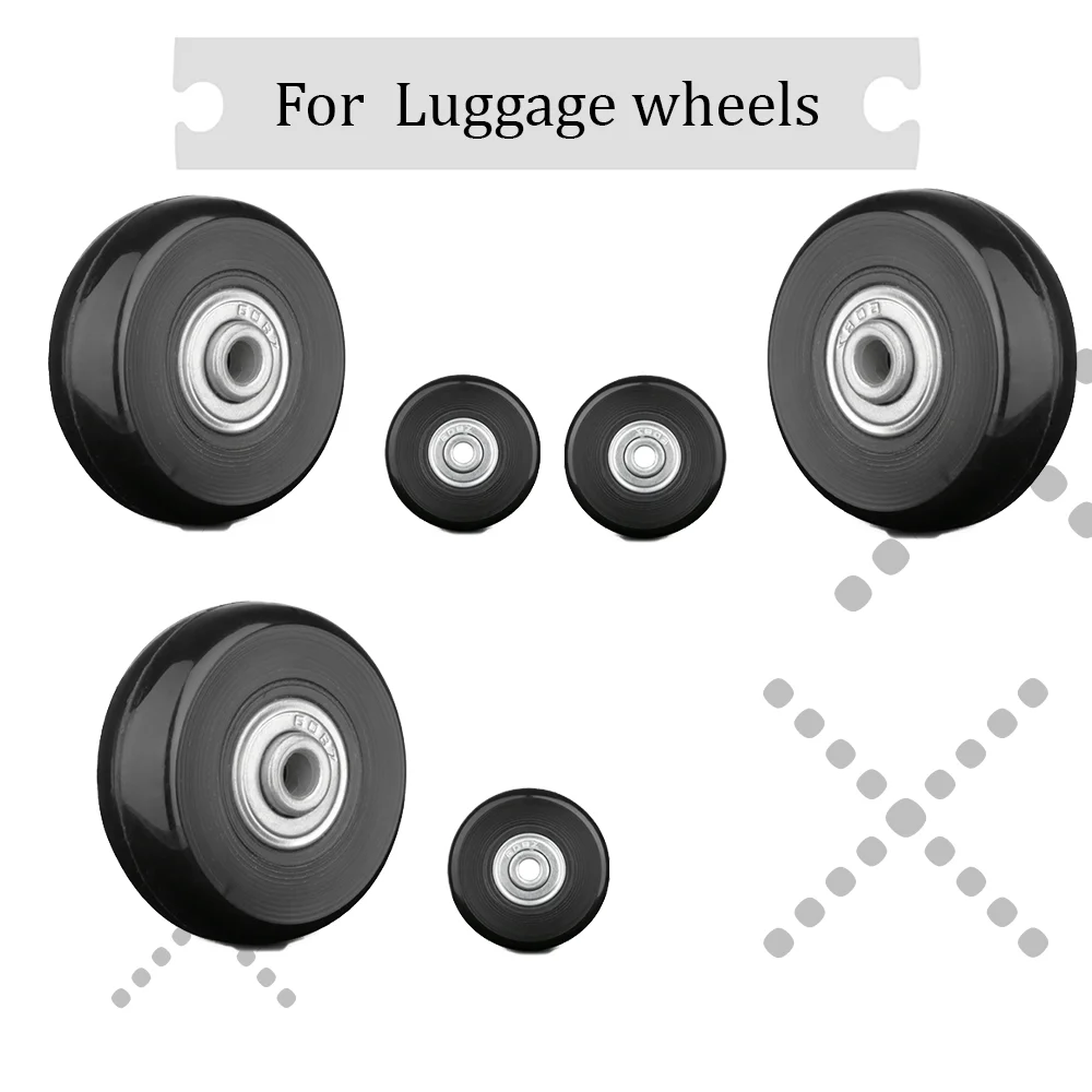 With Screw Replace Wheels Travel Luggage Wheels Suitcase Parts Axles Caster Wheel Repair Kit for Luggage with Directional Wheel