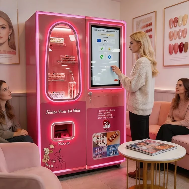Best Price Cosmetic Nail Sticker Machine Vending Printer Press Nail Vending Machine Finger Nail Design Printer Vending Machine