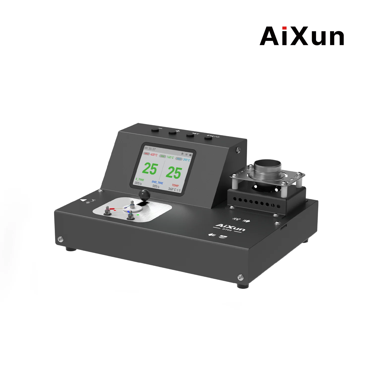 

Aixun DT02 Dual Channel Smart Thermometer Hot Air Soldering Iron Tips Thermoscope for AiXun Hot Air Soldering Station Repair Too