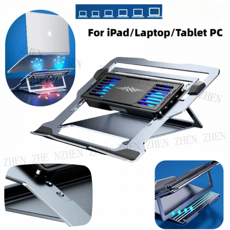 

Y Universal Laptop Cooler iPad Tablet PC Cooling Fans Stand Adjustable Gaming USB