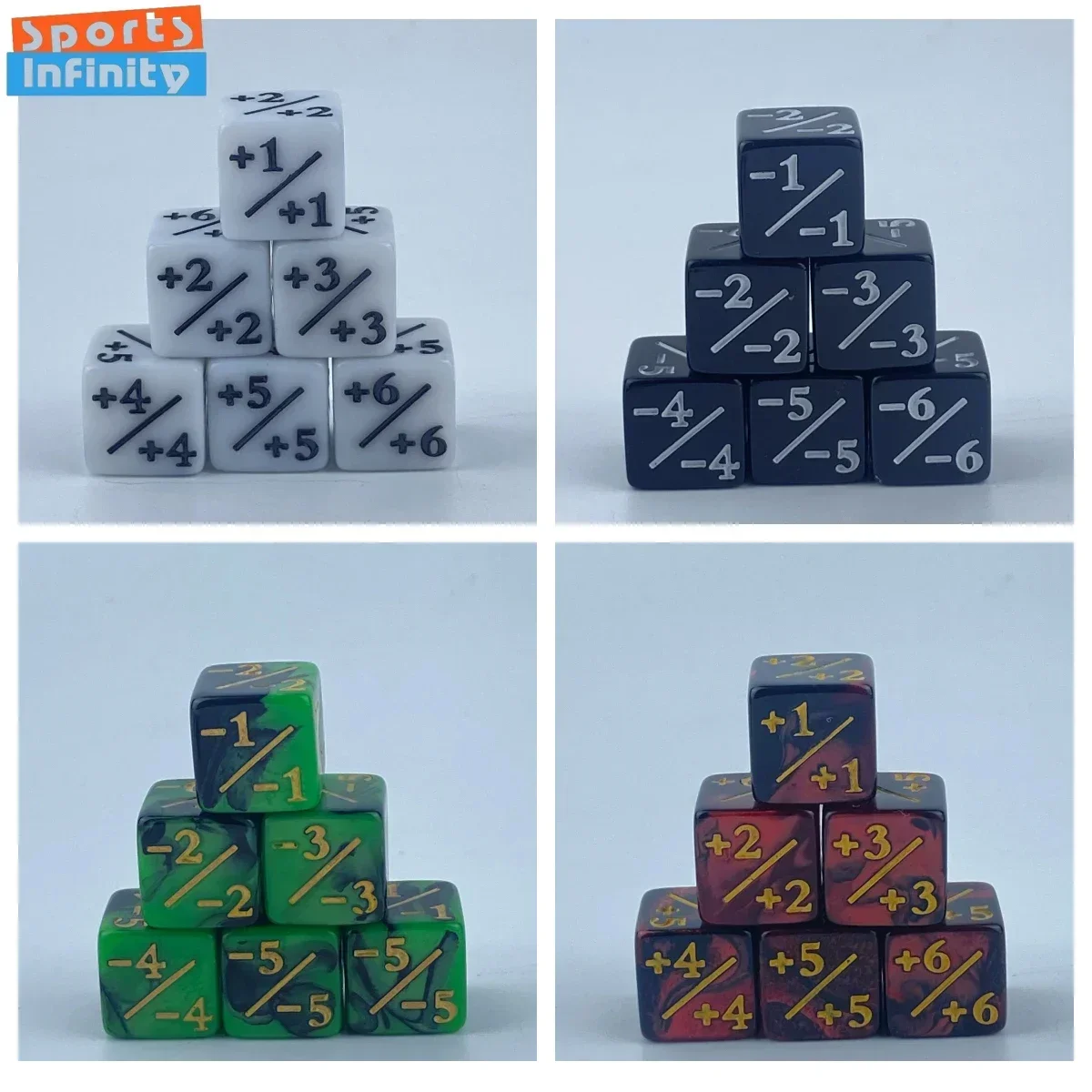 5 قطعة/المجموعة عدادات النرد 5 إيجابية + 1/ + 1 و 5 سلبي -1/-1 للسحر التجمع رقم 1-6 الرياضيات مرحلة ما قبل المدرسة التعليم مجموعة نرد