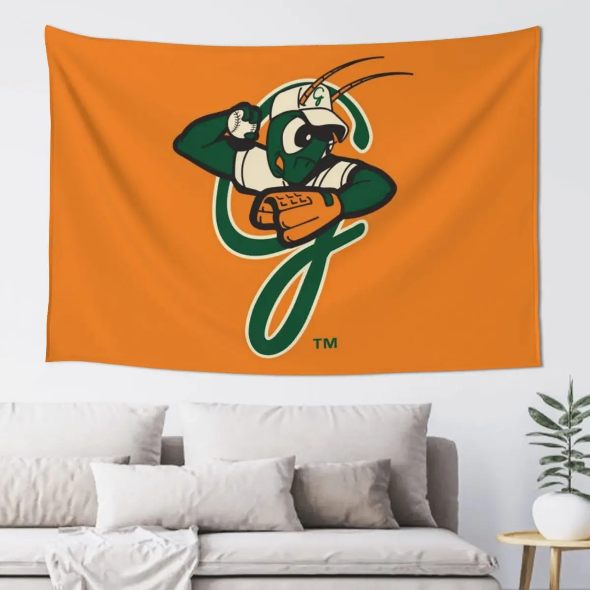 

Greensboro Grasshoppers Tapestry Wall Hanging Wall Decoration For Bedroom Tapestry
