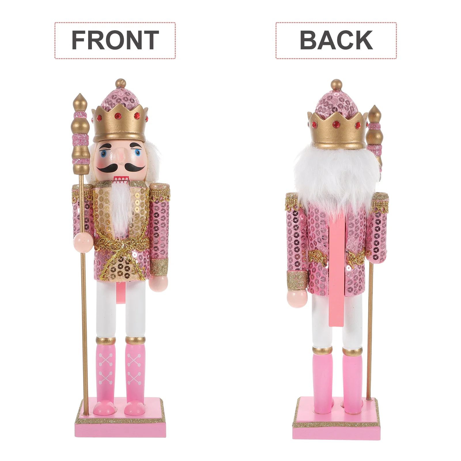 

Christmas Nutcracker Ornament Hand Painted Wooden Holiday Decor For Home Tabletop Mantel Display Xmas Party Supplies Kids