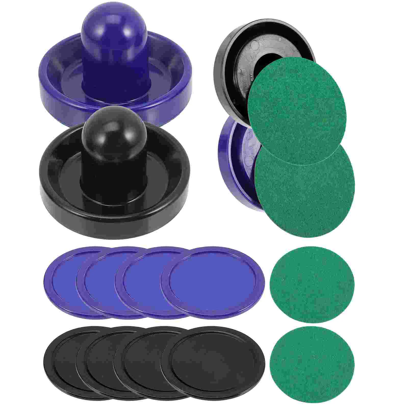 1 Set of Household Air Hockey Pushers Hockey Goal Handles Paddles Funny Tabletop Air Hockey Pucks air hockey paddles
