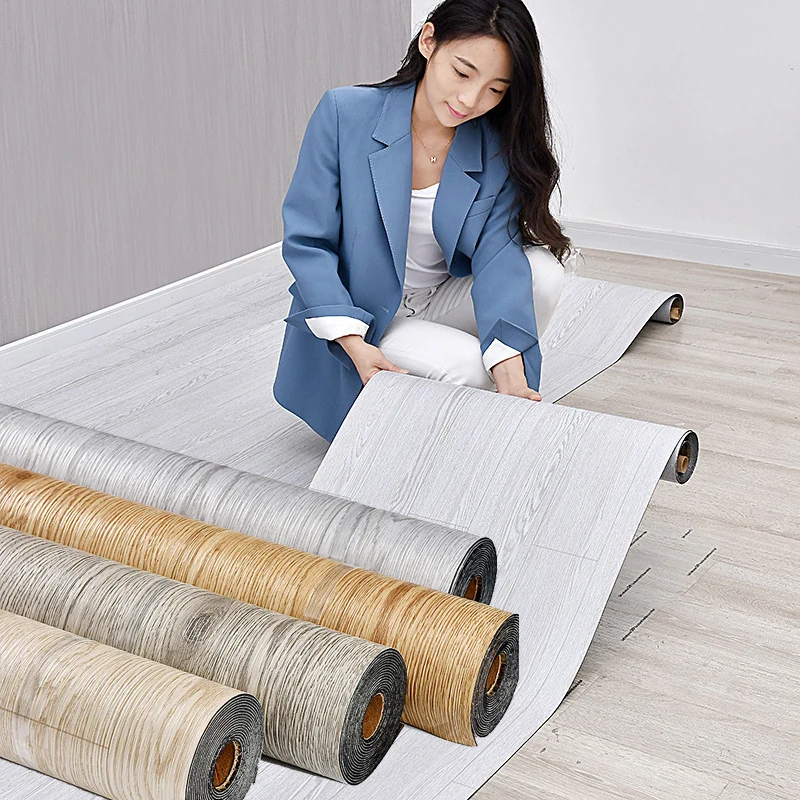 

3/10 м деревянные наклейки для пола из ПВХ, самоклеящиеся водонепроницаемые наклейки для гостиной, спальни, шкафа, утолщение дома