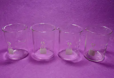 250ML Glass Beaker, 4pcs/lot,lab Glassware,GG17 Laboratory Beakers