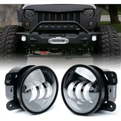 4-Inch LED Fog Lights 60W High-Intensity Off-Road Fog Lamp for Jeep Wrangler Unlimited JK 2007-2018