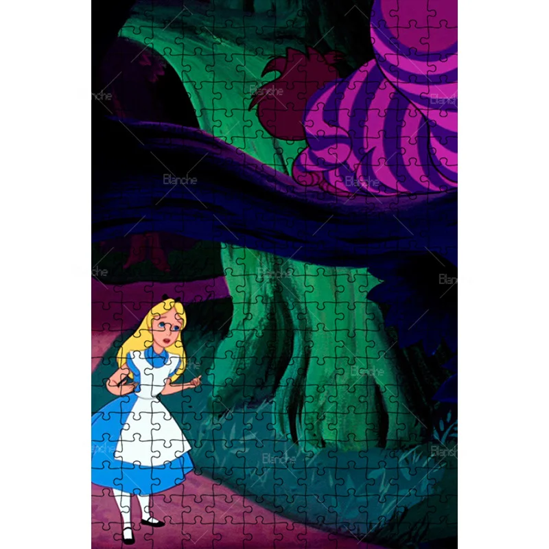 Alice In Wonderland Mad Hatter Disney 1000PCS Puzzles Puzzle Game Film Girls Like Wooden Jigsaw For Gifts Room Desk Ornaments